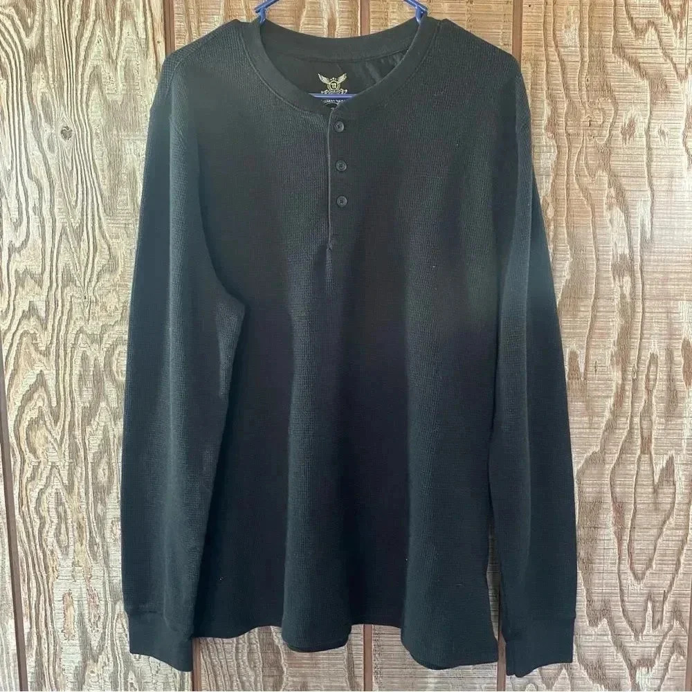 Faded Glory Thermal Henley Size XL Tall 🐈‍⬛